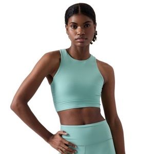 Athleta Conscious Crop Bra 2X Dusty Jade Blue Athletic Top